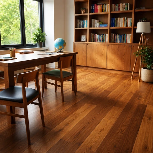 lantai kayu solid